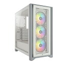 CORSAIR ミドルタワーPCケース 4000X RGB TG WHT (CC-9011205-WW) -お品- -ds