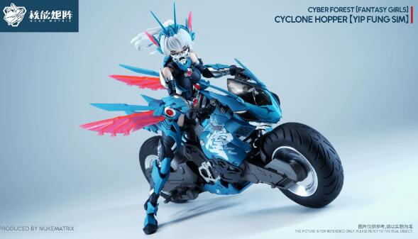 Nuclear Power 1/12 CYCLONE HOPPER Hafuuan Mechanized Beautiful Girl Movable Plastic Model