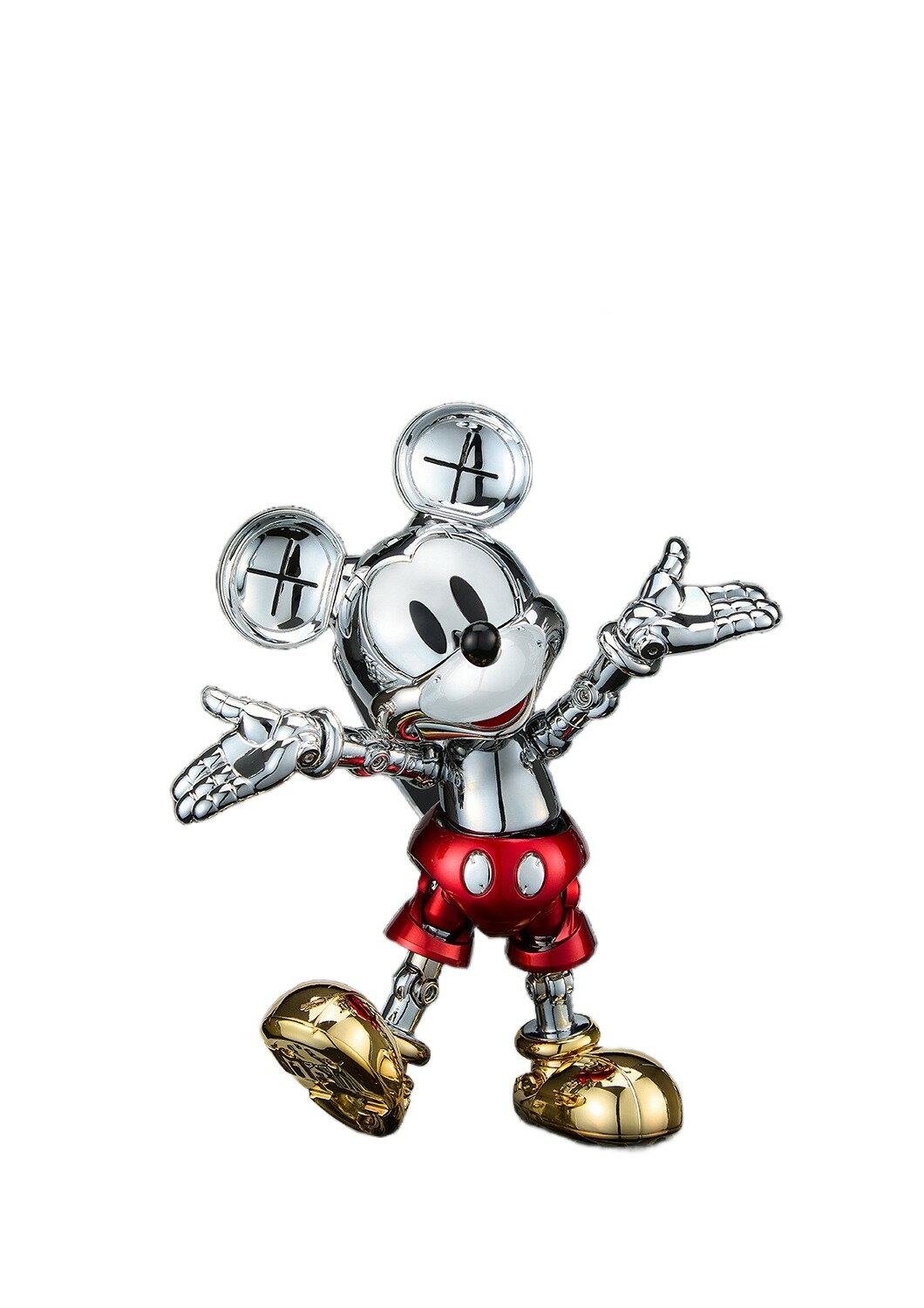 BLITZWAY ディズニー ミッキーマウス 可動 アクション フィギュア 完成品 限定クローム版 BW-CA-10508