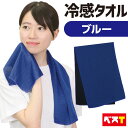 ひんやりタオル 冷感タオル 冷却タオル ブルー キッズ 熱中症対策 ネッククーラー アウトドア スポーツ レジャー 子供 冷たい 冷感 熱中症 towel 夏 ...