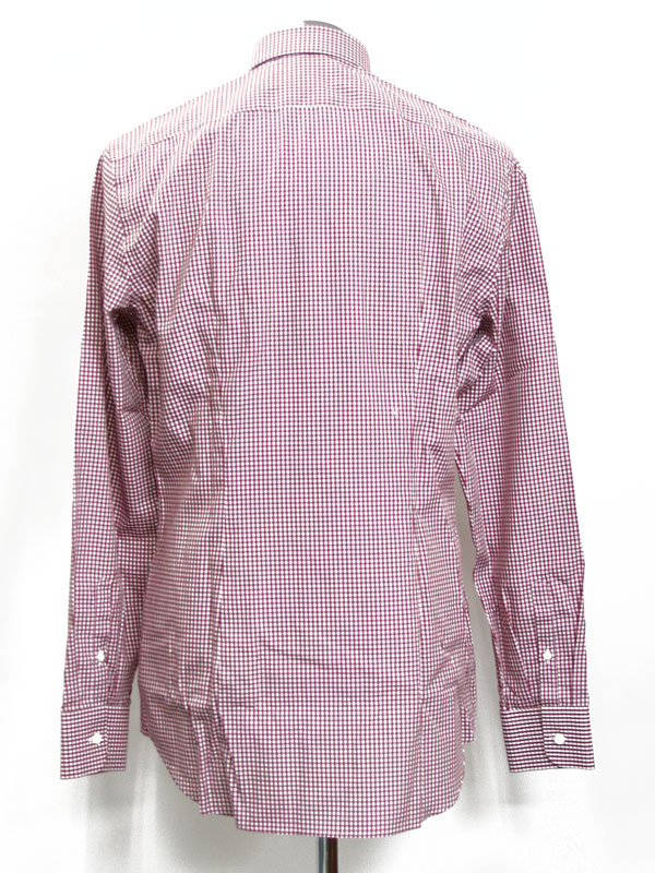 ★ ★プラダ PRADA【VICHY】 メンズ ドレスシャツ ワイシャツ ギンガムチェック AMAR...