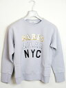 ★ポイント5倍★ゴールデングース GOLDEN GOOSE【CREW NECK PARIS-MILAN-NYC】 レディース クルーネック トレーナー LIGHT GREY (ライトグレー) G29WP810 A1【送料無料】 【あす楽対応】 【コンビニ受取】 【海外配送】 【国際配送】