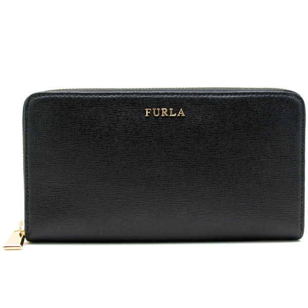 ★ポイント5倍★フルラ FURLA【BABYLON XL ZIP AROUND】 ラウンドファスナー長財布 ONYX (ブラック) 851530 P PR70 B30 O60【送料無料】 【あす楽対応】 【コンビニ受取】 【海外配送】 【国際配送】