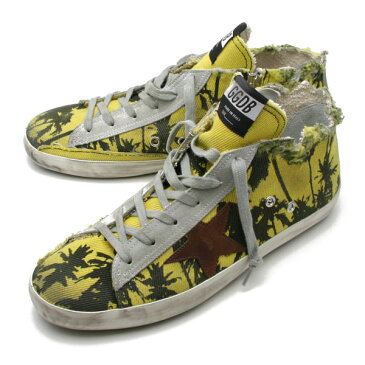 『ポイント還元 5倍』ゴールデングース GOLDEN GOOSE【SNEAKERS FRANCY】メンズ サイドジップ ハイカットスニーカーPALM PRINTEDG30MS591 A60【送料無料】 【あす楽対応】 【コンビニ受取】 【ロッカー受取】 【国際配送】