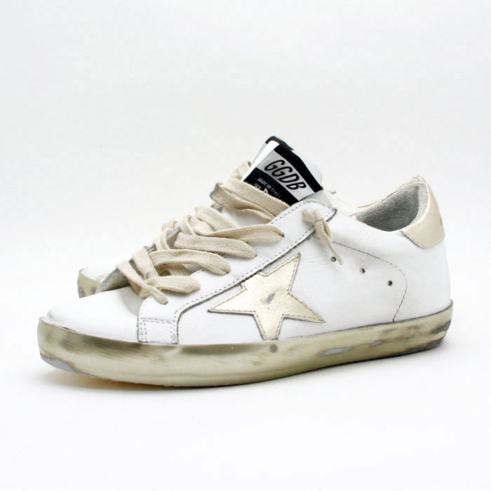 ★ポイント5倍★ゴールデングース GOLDEN GOOSE【SNEAKERS SUPERSTAR】レディース ローカット スニーカーSPARKLE WHITE/GOLD STARGCOWS590 E37【送料無料】 【あす楽対応】 【コンビニ受取】 【海外配送】 【国際配送】