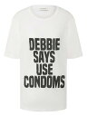★ ★サンローラン パリ SAINT LAURENT PARIS【DEBBY / デビー】 レディース ラウンドネック 半袖 Tシャツ NATURAL / AN...