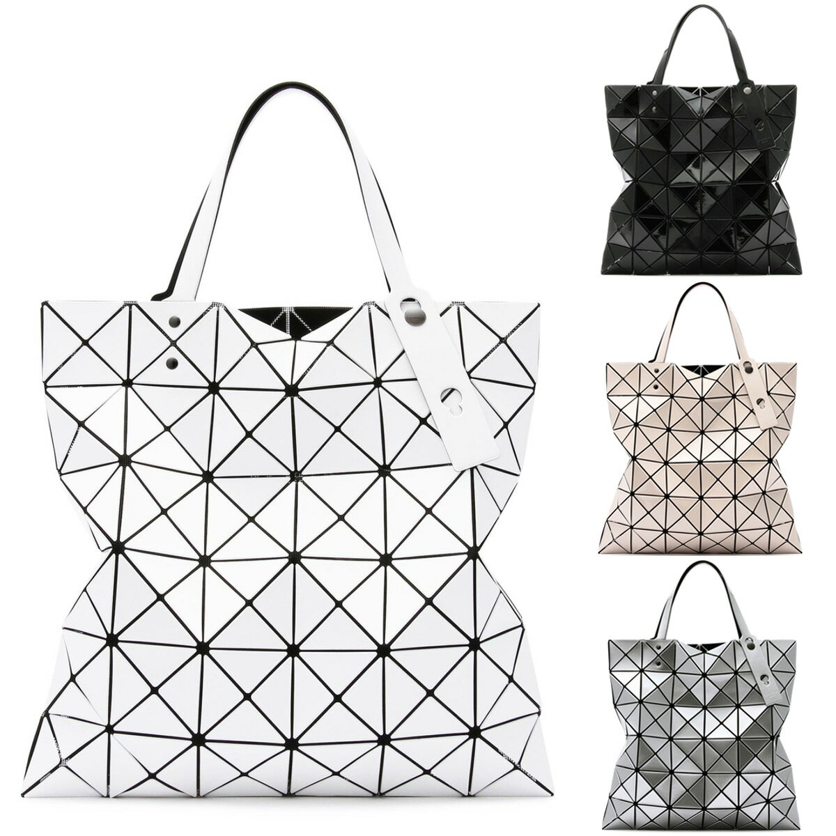 ★ポイント5倍★バオバオ イッセイミヤケ BAO BAO ISSEY MIYAKE トートバッグ SHINY ホワイト ブラック ベージュ シルバー 全4色 BB AG053    