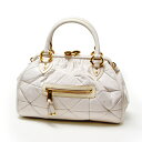 ★ ★【訳あり】 マークジェイコブス MARC JACOBSスタム キルティング 2WAYバッグ ココナッツ (ホワイト) C373021 32706 STAM...