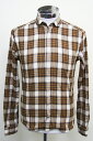 ★ ★ニールバレット NEIL BARRETT【SLIM FIT】 チェック シャツ 長袖 BROWN CHECK BCM08 3131 262【送料無料】 【...