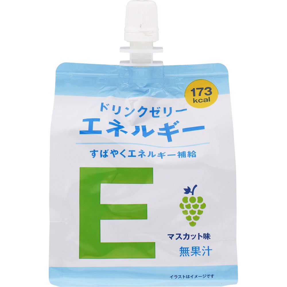 商品情報 ■特徴 173kcal すばやくエネルギー補給 マスカット味 無果汁 表示成分 ＜原材料名＞ 果糖ぶどう糖液糖（国内製造）、マルトデキストリン、寒天／酸味料、ゲル化剤（増粘多糖類）、V．C、香料、V．E、ナイアシン、パントテン酸Ca、V．B1、V．A、V．B6、V．B2、葉酸、V．D、V．B12 ＜栄養成分表示＞ 1袋（180g）当たり エネルギー・・・173kcal たんぱく質・・・0g 脂質・・・0g 炭水化物・・・43.2g 食塩相当量・・・0.22g （分析値） 【広告文責】 会社名：株式会社ウィーズ 　ドラッグイチワタ秩父永田店　ベストHBI TEL：0494-25-2211 区分：健康食品 メーカー：神奈川県清涼飲料工業協同組合