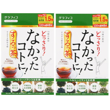 なかったコトに！するっ茶（20包）【2個セット】【お取り寄せ】(4571169855283-2)