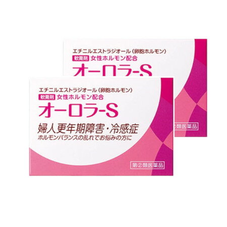 商品説明■　特徴女性ホルモン（エストロゲン）減少あるいは、分泌不全による様々な症状は、女性ホルモンを補充することで、症状の緩和が期待できます。 オーロラ-Sには、皮膚の柔軟部から体内に吸収される、エチニルエストラジオール（卵胞ホルモン）を配合しています。■　効能・効果卵胞ホルモン分泌不全による不感症、冷感症、婦人更年期障害及び神経衰弱■　用法・用量1回0.15〜0.2g1日数回、特に浴後・就寝前、指頭にて患部に塗布する。（15歳未満の小児は使用しないでください。） 用法関連注意 （1）定められた用法・用量を厳守すること。 （2）目に入らないように注意すること。万一、目にはいった場合には、すぐに水又はぬるま湯で洗うこと。なお、症状が重い場合には、眼科医の診療を受けること。 （3）使用前後には、手指をよく洗うこと。 （4）塗布部を清潔にしてから使用すること。 （5）外用のみに使用すること。■　成分・分量1g中 成分 分量 日局エチニルエストラジオール 0.5mg■　使用上の注意●してはいけないこと （守らないと現在の症状が悪化したり，副作用・事故がおこりやすくなる） 1．次の人は使用しないこと 　（1）本剤又は本剤の成分によりアレルギー症状を起こしたことがある人。 　（2）ご使用前に本剤をチューブから5mm程出し，内股などの皮膚のうすい所にすり込んで，翌日中に薬疹，発赤，かゆみ，かぶれ，はれなどの症状が現れた人。 　（3）エストロゲン依存性悪性腫瘍（例えば，乳癌，子宮内膜癌，卵巣癌）及びその疑いのある患者，血栓性静脈炎，肺塞栓症又はその既往歴のある患者，未治療の子宮内膜増殖症のある患者。 　（4）子宮筋腫，子宮内膜症及びその疑いのある患者。 　（5）妊婦又は妊娠していると思われる女性。 　（6）15歳未満の小児。 2．次の部位には使用しないこと 　（1）目や目の周囲，口腔，鼻孔。 　（2）湿疹，ただれ，亀裂や外傷のひどい患部。 3．本剤を使用している間は，卵胞ホルモンを含んだいずれの医薬品も使用しないこと 4．授乳中の人は本剤を使用しないか，本剤を使用する場合は授乳を避けること 5．本剤が他の人に付かないようにすること。また，付いた場合は直ちに洗い流すこと ●相談すること 1．次の人は使用前に医師，薬剤師又は登録販売者に相談すること 　（1）医師の治療を受けている人。 　（2）薬などによりアレルギー症状（発疹・発赤，かゆみ，かぶれ，はれ，水疱など）を起こしたことがある人。 　（3）心疾患又はその既往歴がある患者，てんかん，糖尿病，腎機能障害，肝機能障害がある患者。 2．使用後，次の症状が現れた場合は副作用の可能性があるので，直ちに使用を中止し，この文書を持って医師，薬剤師又は登録販売者に相談すること ［関係部位：症状］ 皮膚（塗った所）：発疹・発赤，かゆみ，かぶれ，はれ，刺激感 乳房：痛み，張り 3．1ヵ月程度使用しても症状の改善が見られない場合は使用を中止し，この文書を持って医師，薬剤師又は登録販売者に相談すること 4．誤った使い方をしてしまった場合は，この文書を持って医師，薬剤師又は登録販売者に相談すること 効能・効果卵胞ホルモン分泌不全による不感症，冷感症，婦人更年期障害及び神経衰弱■　保管及び取扱い上の注意（1）直射日光の当たらない湿気の少ない涼しい所に密栓して保管すること。 （2）小児の手の届かない所に保管すること。 （3）他の容器に入れ替えないこと。（誤用の原因になったり品質が変わる。） （4）使用期限を過ぎた製品は使用しないこと。 （5）本剤が出すぎた場合は、チューブに戻さないこと。■　お問い合わせ先/製造販売元消費者相談窓口会社名：ヴィタリス製薬株式会社 住所：埼玉県比企郡吉見町下細谷96 電話：0120-199301 受付時間：9：00〜17：00まで（土・日・祝日を除く） 製造販売会社ヴィタリス製薬（株） 住所：埼玉県比企郡吉見町下細谷96 ■　ご注意ください■メール便発送の商品です■ こちらの商品はメール便で発送いたします。下記の内容をご確認下さい。 ・郵便受けへの投函にてお届けとなります。 ・代引きでのお届けはできません。 ・代金引換決済でご注文の場合はキャンセルとさせて頂きます。 ・配達日時の指定ができません。 ・紛失や破損時の補償はありません。 ・ご注文数が多い場合など、通常便でのお届けとなることがあります。 ご了承の上、ご注文下さい。■　【広告文責】 会社名：株式会社イチワタ ドラッグイチワタ皆野バイパス店　ベストHBI TEL：0494-26-5213 区分：日本製・第(2)類医薬品 メーカー：ヴィタリス製薬（株） [医薬品・医薬部外品][婦人薬][第(2)類医薬品][JAN: 4980219121047]