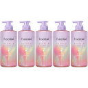 【5個セット】エッセンシャル プレミアム うるおいバリアシャンプー グロウ&モイスト ポンプ 450ml(4901301436795-5)