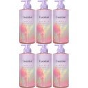【6個セット】エッセンシャル プレミアム うるおいバリアシャンプー グロウ&モイスト ポンプ 450ml(4901301436795-6)