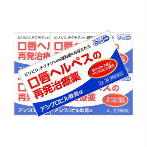 【第1類医薬品】 アシクロビル軟膏α 2g 【5個セット】【メール便】※セルフメディケーション税制対象商品(4987037671402-5)(4987037671402-5)