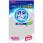 奥田薬品 消臭ビーズつめかえ用 無香料 800g【15個セット（1ケース）】【お取り寄せ】(4971159018498-15)