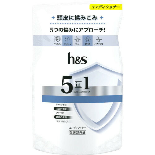 h＆s 5in1 コンデイショナー つめかえ 290g 【メール便】(4987176243317)