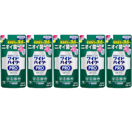 ワイドハイター PRO 抗菌リキッド つめかえ用 450ml【5個セット】(4901301420015-5)