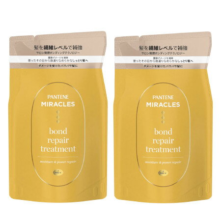 P＆G 【トリートメント2個セット】P&G パンテーンミラクルズ ボンドリペア モイスチャー＆パワーリペア 【メール便】(4987176204622-2)