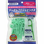 デンタルフロス&ピックス お徳用 100本入 【2個セット】(4562207690058-2)