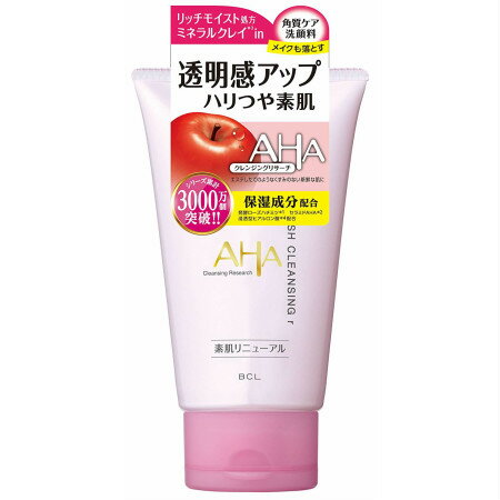 商品情報■　特徴●リッチモイスト洗顔 メイク落とし+洗顔+角質ケア+贅沢保湿 ●リンゴ酸・発酵ローズハチミツ(*1)・セラミドAHA(*2)・ミネラルクレイ(*3)(全て角質ケア成分)配合 ●浸透型ヒアルロン酸*4・ローヤルゼリーエキス(全て保湿ケア成分)配合 ●くすみ、毛穴づまり、肌のごわつきの原因となる古い角質をやさしく取り除き、大人の肌に必要なうるおいを与えます。 ●保湿成分が肌の角質層に浸透し、うるおいに満ちたハリのある肌へと導きます。 ●*1グルコノバクター、ハチミツ発酵液*2セラミド6II*3モロッコ溶岩クレイ*4加水分解ヒアルロン酸(浸透：角層まで)■　原材料・成分水、グリセリン、ミリスチン酸、パルミチン酸、水酸化K、ラウリン酸、モロッコ溶岩クレイ、プロパンジオール、ジステアリン酸グリコール、ステアリン酸グリセリル（SE）、ミツロウ、グルコノバクター／ハチミツ発酵液、セラミド1、セラミド3、セラミド6II、フィトスフィンゴシン、ローヤルゼリーエキス、加水分解ヒアルロン酸、BG、カルボマー、キサンタンガム、コレステロール、ポリクオタニウム-39、ラウリルベタイン、ラウロイル乳酸Na、リンゴ酸、乳酸、EDTA-4Na、エチルパラベン、メチルパラベン、香料■　お問い合わせ先株式会社スタイリングライフ・ホールディングス 東京都新宿区北新宿2-21-1 BCLお客様相談室 0120-303-820■　【広告文責】 会社名：株式会社イチワタ 　ドラッグイチワタ皆野バイパス店　ベストHBI TEL：0494-26-5213 区分：日本製・クレンジング メーカー：株式会社スタイリングライフ・ホールディングス[化粧品][クレンジング・洗顔][JAN: 4515061083795]