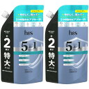 【2個セット】h&s 5in1 マイルドモイスチャー シャンプー つめかえ特大サイズ 560g(4987176243386-2)