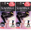 スリムウォーク着圧リブレギンス M~L ブラック 1足【2個セット】(4902522680318-2)
