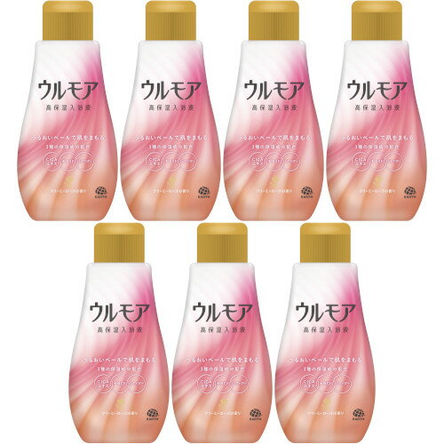 ウルモア高保湿入浴液 クリーミーローズ 600ml【7個セット】(4901080092816-7)