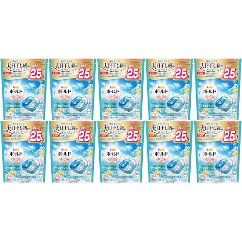 【10個セット】ボールドジェルボール4D爽やかフレッシュフラワーサボンの香り つめかえハイパージャン..