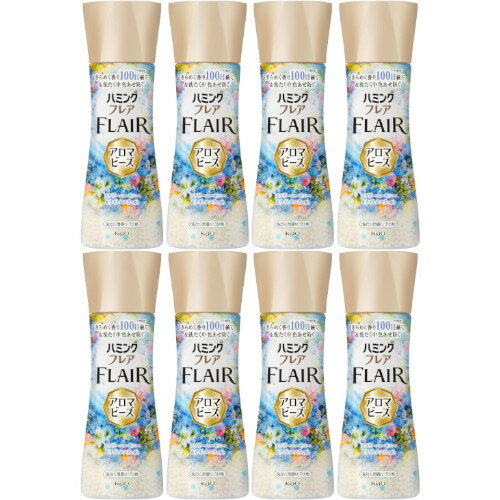 【8個セット】ハミングフレア アロマビーズ フラワーハーモニー＆ライトムスクの香り 本体 260g(490130..