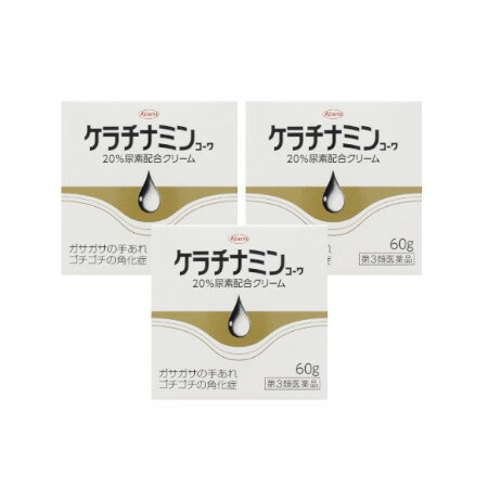 商品説明■　特徴乾燥性皮膚用薬 ●水仕事などで手がカサカサする。 ●かかとが硬くコチコチになる。 ●ひじ、ひざ、くるぶしが黒ずんでザラザラする。 これらは、皮膚が乾燥する時期に特に多い症状です。こうした症状を放っておきますと、皮膚のガサつき（ドライスキン）が更にひどくなったり、角質層が厚くなったりして、症状が悪化する場合があります。 本剤は、こうした症状を効果的に治療するために、すぐれたドライスキン改善作用をもつ尿素20％をOTC医薬品として初めて処方したお薬です。 お使いになりますと、20％尿素が働いて、体の中にある水分を皮膚の角質層に効率よくとり込み、皮膚表面から水分が飛ばないようにしてくれますので、「皮膚をみずみずしくさせる効果」があります。しかも、「皮膚をなめらかにする効果」があいまって、皮膚を正常な状態に治してくれます。■　効能・効果手指のあれ、ひじ・ひざ・かかと・くるぶしの角化症、老人の乾皮症、さめ肌■　内容成分・成分量100g中 成分・・・分量・・・作用 尿素・・・20.0g・・・体内の水分を皮膚に取りこんで、皮膚をしっとりなめらかにします。 〔添加物〕ワセリン、流動パラフィン、セタノール、ステアリルアルコール、ポリソルベート60、ステアリン酸ソルビタン、ポリオキシエチレン硬化ヒマシ油、グリシン■　用法・用量/使用方法（1）用法・用量を守ってください。 （2）目に入らないように注意してください。万一、目に入った場合には、すぐに水又はぬるま湯で洗ってください。なお、症状が重い場合には、眼科医の診療を受けてください。 （3）小児（15歳未満）には使用させないでください。 （4）外用にのみ使用してください。 （5）化粧品ではありませんので、効能・効果で定められた患部のみに使用し、基礎化粧等の目的で顔面には使用しないでください。■　使用上の注意■してはいけないこと (守らないと現在の症状が悪化したり、副作用が起こりやすくなります) 次の部位には使用しないでください （1）目のまわり、粘膜等。 （2）引っかき傷等のきずぐち、亀裂（ひび割れ）部位。 （3）かさぶたの様に皮膚がはがれているところ。 （4）炎症部位（ただれ・赤くはれているところ）。 ■相談すること 1．次の人は使用前に医師、薬剤師又は登録販売者に相談してください （1）医師の治療を受けている人。 （2）薬などによりアレルギー症状を起こしたことがある人。 2．使用後、次の症状があらわれた場合は副作用の可能性がありますので、直ちに使用を中止し、この添付文書を持って医師、薬剤師又は登録販売者に相談してください 関係部位…症状 皮膚…発疹・発赤、かゆみ、刺激感（いたみ、熱感、ぴりぴり感）、かさぶたの様に皮膚がはがれる状態 3．2週間使用しても症状がよくならない場合は使用を中止し、この添付文書を持って医師、薬剤師又は登録販売者に相談してください■　保管及び取扱い上の注意（1）本剤のついた手で、目など粘膜に触れないでください。 （2）高温をさけ、直射日光の当たらない湿気の少ない涼しい所に密栓して保管してください。 （3）小児の手の届かない所に保管してください。 （4）他の容器に入れ替えないでください。（誤用の原因になったり品質が変わります。） （5）使用期限（外箱及び容器に記載）をすぎた製品は使用しないでください。■　お問い合わせ先/製造販売元興和株式会社 東京都中央区日本橋本町三丁目4-14 興和株式会社 医薬事業部 お客様相談センター TEL…03-3279-7755 電話受付時間…月〜金（祝日を除く）9：00〜17：00 FAX…03-3279-7566 住所…〒103-8433東京都中央区日本橋本町三丁目4-14■　【広告文責】 会社名：株式会社イチワタ ドラッグイチワタ皆野バイパス店　ベストHBI TEL：0494-26-5213 区分：日本製・第三類医薬品 メーカー：興和（株）[医薬品・医薬部外品][皮膚薬][乾燥肌][第3類医薬品][JAN: 4987067216802]