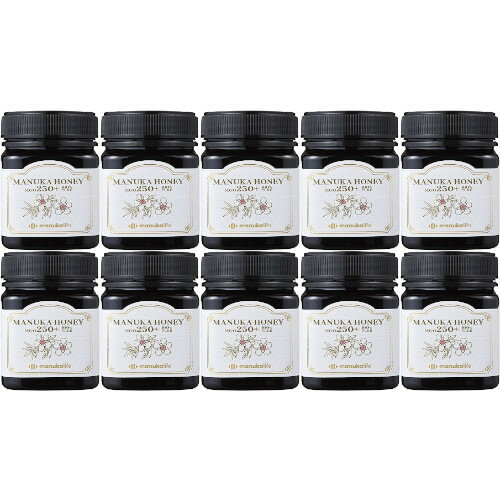 マヌカハニー250+ 250g【10個セット】(4901140628092-10) マヌカハニー250+ 250g【10個セット】(4901140628092-10)
