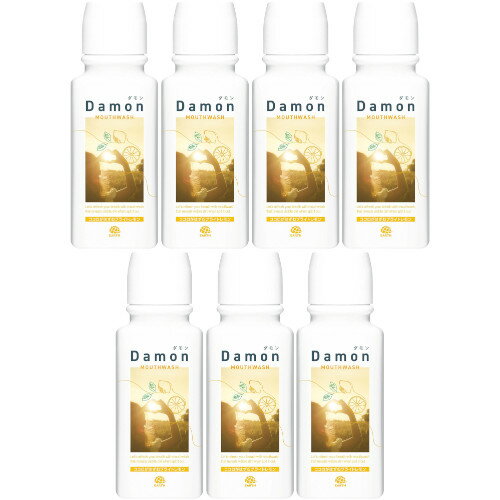 商品情報■　特徴ココロがはずむブライトレモン 私らしくリラックスしたいんダモン ■お口のよごれを除去し、清潔な息に。 ■はき出すと、口臭の原因でもあるタンパク質よごれが見える洗浄体験。 ■すっきりフレッシュな使い心地のブライトレモンの香味。 ■クリアオレンジの液色。 ■歯やお口のことを考えたオリジナル処方。 ●アルコール配合■　表示成分●溶剤：水、エタノール●湿潤剤：グリセリン、チャ葉エキス●pH調整剤：クエン酸、クエン酸Na●保存剤：メチルパラベン●矯味剤：キシリトール、サッカリンNa●洗浄剤：セテス-25●香料（レモンタイプ）●緑色201号、黄色4号、赤色102号■　【広告文責】 会社名：株式会社イチワタ 　ドラッグイチワタ皆野バイパス店　ベストHBI TEL：0494-26-5213 区分：日本製・日用品 メーカー：アース製薬株式会社[日用品][オーラルケア][マウスウォッシュ][JAN: 4901080211811]