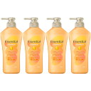 【4個セット】エッセンシャル しっとりまとまる シャンプー ポンプ 450ml(4901301436504-4)