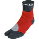 【3個セット】Activital(アクティバイタル) フットサポーター レッド×グレー S-M 【メール便】(4573103654419-3)