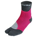 【3個セット】Activital(アクティバイタル) フットサポーター ピンク×グレー S-M 【メール便】(4589527202891-3)