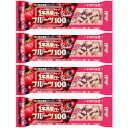 【4個セット】1本満足バー フルーツ100 赤の満足果実 1本【メール便】(4946842541096-4)