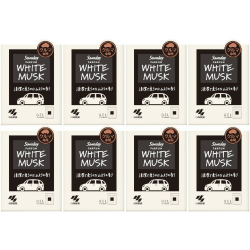 【8個セット】Sawadayクルマ専用ゲル パルファムホワイトムスク 110g(4987072096420-8)