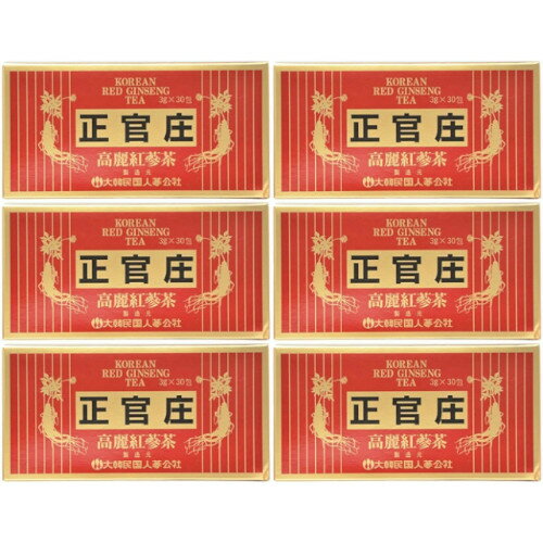 正官庄 高麗紅蔘茶 30包【6個セット】(4987030701823-6)