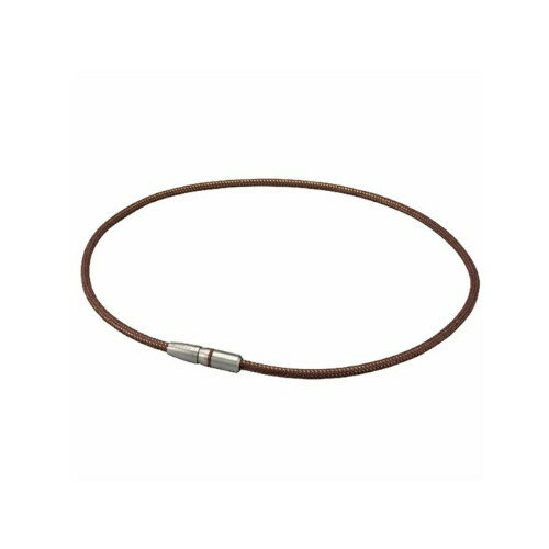 【10個セット】RAKUWA 磁気チタンネックレス BULLET ブラウン/ゴールド(4940756389300-10)