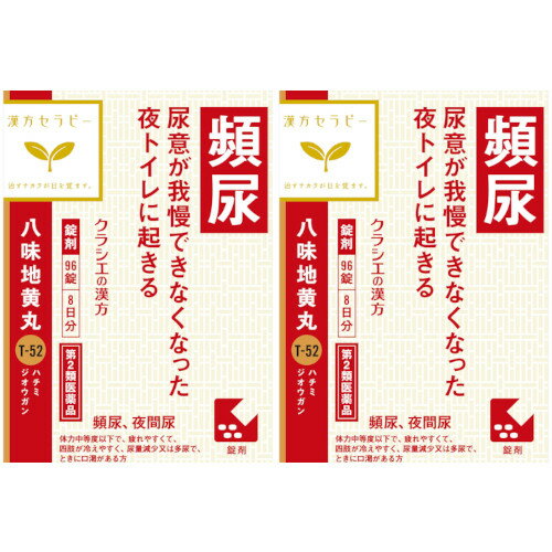 【第2類医薬品】「クラシエ」漢方八味地黄丸料エキス錠 96錠【2個セット】【定形外郵便】(4987045049231-2)