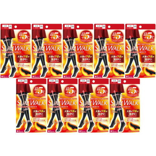 【9個セット】スリムウォーク 美脚あったか温ツボタイツ SM 1枚(4902522681780-9)