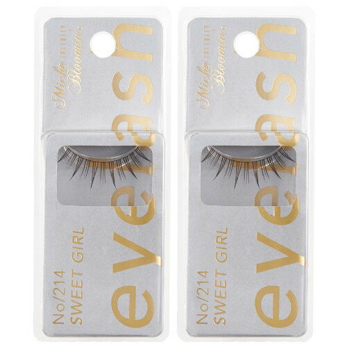 【2個セット】ミッシュブルーミン アイラッシュ インフィニティライン NO.214 スウィートガール 1ペア..