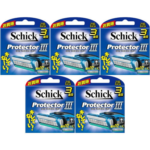 シック プロテクタースリー 替刃 12個入【5個セット】(4891228303853-5)