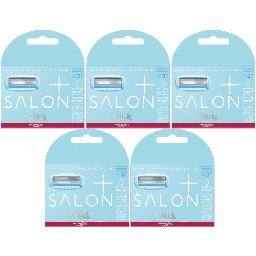 【5個セット】シック ハイドロシルク サロンプラス 替刃 3個入【定形外郵便】(4891228311032-5)
