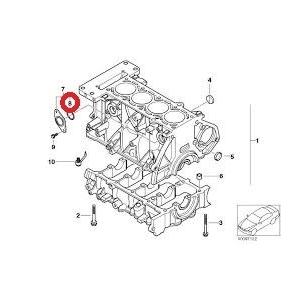 新品 BMW MINI シールカバーガスケット R50 52 One/Cooper 純正商品 11111487596 レターパック 2