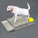 犬 トイレ、ステンレス鋼の犬のトイレ,ステンレススチールペットトレーニングトレイ, 屋内子犬トレーニングパッド,ペットトレーニング大容量防滴ノンスリップ