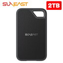 SUNEAST ULTIMATE PRO GOLD Series Portable 2TB USB3.2 Gen2x2Ή |[^uSSD Type-C ǂݓ]x2000MB/b USB Type-C Ki 5Nԃ[J[ۏ SEPS0002T2LG1F