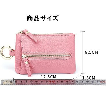キーケース スマートキー キーホルダー レディース 本革 コンパック 小さい 軽量 かわいい おしゃれ キーポーチ 彼女 カード 多機能 小銭入れ プレゼント 送料無料