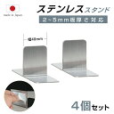 パーテーション専用 超安定ステンレス製 脚部パーツ 板厚3mm対応 スタンド横幅40mm パーテーション専用スタンド 足スタンド ×4 パーテーション パネル スタンド 学校 病院 薬局 クリニック 銀行 s40-4